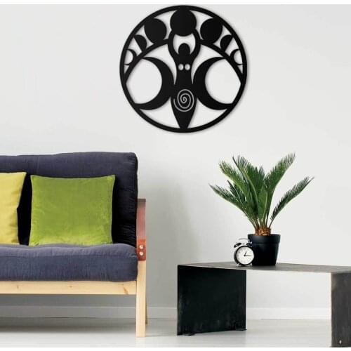 LUNA METAL DUVAR TABLOSU DEKOR DEKORATİF PANO ŞIK MODERN TASARIM YÜKSEK KALİTE 70x70 Cm