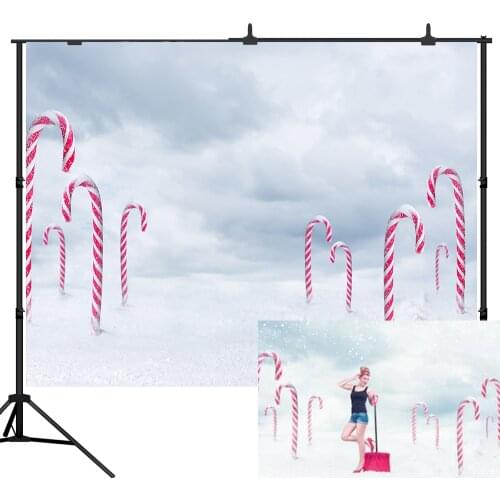 Lyavshi Christmas candy cane winter snowflake photography backdrops for children newborn photo backgrounds portrait studio props