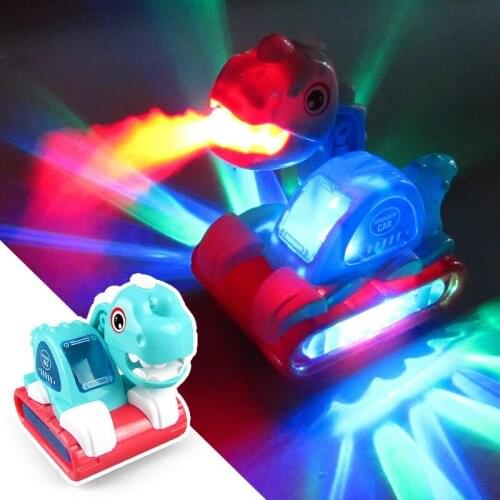 Walking Dinosaur Music Lighting Engineering Vehicle Excavator Truck Electric Kids' Universal Toy Car