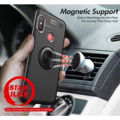Finger Ring Holder Soft TPU Case For Xiaomi Redmi Note 8 Pro Redmi K20 Mi 9 Lite Mi 9T Pro Mi A3 CC9 CC9E Bumper Case Fundas