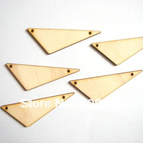 Unfinished Wood Triangles Tile for Jewelry,DIY Geometric Jewelry 100pcs/lot SMT-222J
