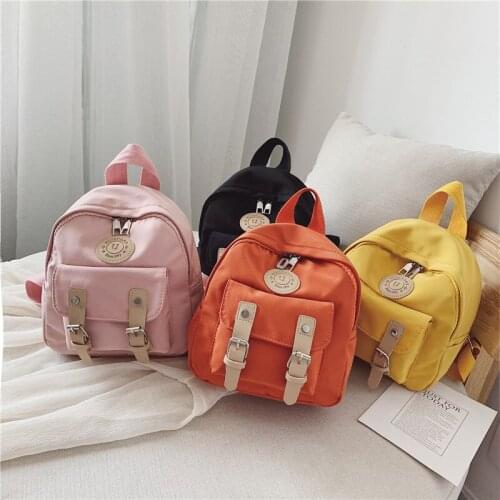 2019 New Kindergarten Childrens Backpack 4 Color Oxford Cloth Fashion School Mini Backpack Childrens Bag