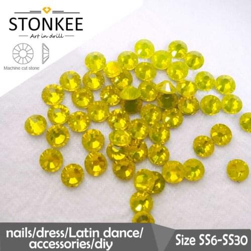 Flat Beads HotFix crystal and colors Rhinestone iron-on SS6 SS10 SS10 SS20 SS30 for Wedding Dress Bags Hat DIY