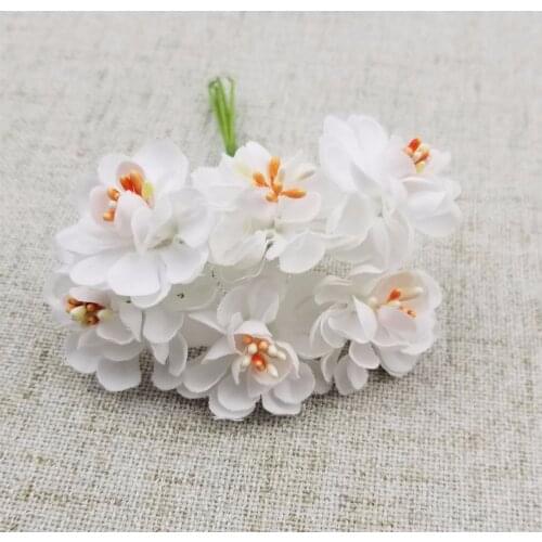 Silk Stamen Daisy Artificial Flower for Wreaths Flowers for Home Party Wedding Decoration DIY Headband Scrapbooking 6pcs/lot
