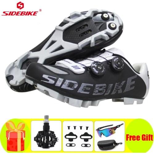 Sidebike Sapatilha Ciclismo Mtb Cycling Shoes Men Women Bicicleta Carretera Self-locking Ultralight Riding Sneakers Mountain