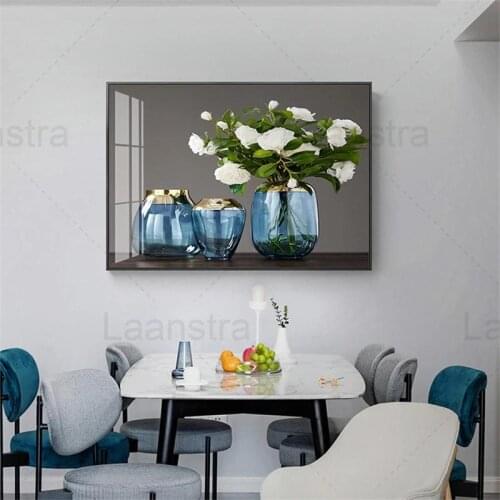 Modern Nordic Prints Home Decor Painting Poster Flowers Vase Wall Art Canvas Modular Wall Picture Living Room Dining Room Decor