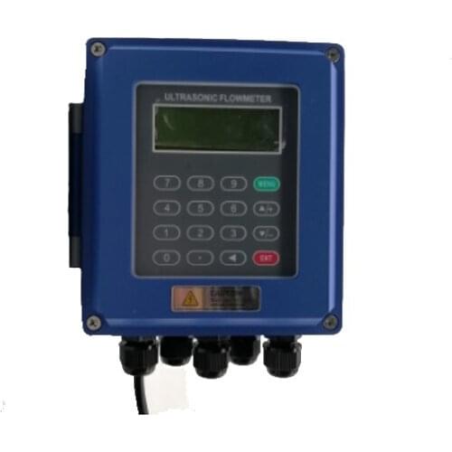 Taijia RS485 Stationary Clamp on Fixed ultrasonic flowmeter flow meter portable ultrasonic with TM-1 sensor For Sale