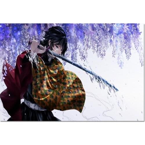 Custom Kimetsu no Yaiba Canvas Poster 30X45cm,40X60cm Poster Art Home Decoration Cloth Fabric Wall Poster Print Silk Fabric
