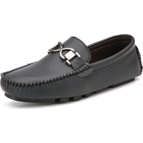 Summer Mens Comfortable Flats Leather Casual Dress Shoes Black Original Brogue Footwear Lightweight Adulto Soft Walking Shoes