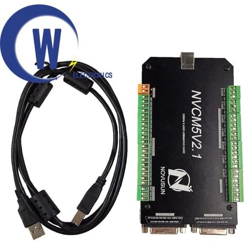 Mach3 USB interface cnc motion controller nvcm 3 axis 4 axis 5 axis 6 axis cnc motion control card metal case does not heat