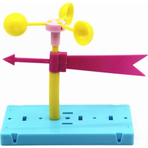 Fun Physics Experiment Homemade Wind Vane DIY Materials Home School Educational Kit For Your Kids Students Gifts