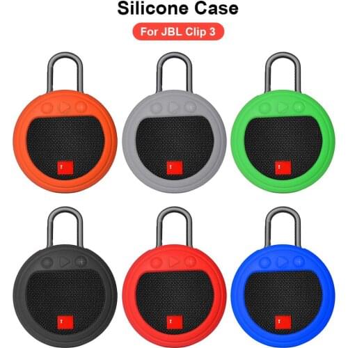 Protective Silicone Case Anti-scratch Durable Stand Up Carrying Case Sleeve For Bluetooth Speaker JBL Clip 3