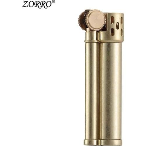ZORRO Vintage Retro Metal Brass Gasoline Lighter Collectibles Gift