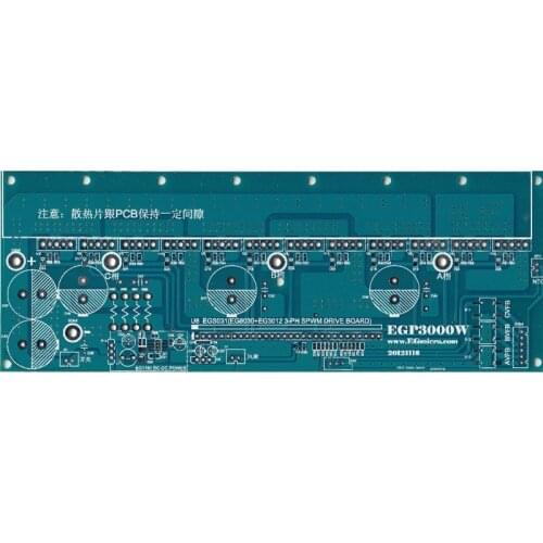 1pcs EGP3000W three-phase inverter Pure Sine Wave Power Board PCB Empty board EG8030 for DIY