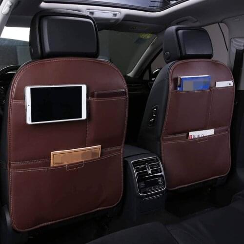 1PC Car Seat Back PU leather Protector dust-proof for Children/ Baby kick Mat Protect from Mud Dirt waterproof car seat cover