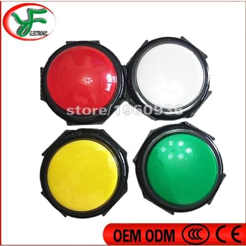2pcs Diameter 100mm button/100 type convexity push button/Round pushbutton for one touch game/western cow boy slot game machine