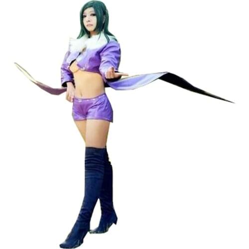 2016 The Seven Deadly Sins Merlin Cosplay Costume PU Leather Custom Made