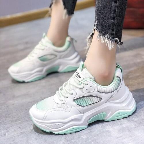 2021 spring new Women Flats Sneakers Mesh Breathable running Shoes Lace Up Trainers Women sport Shoe Zapatillas Mujer