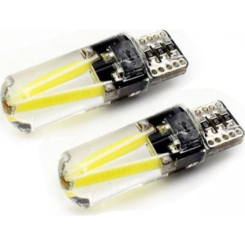 2x Canbus T10 Led Car Light No Error W5W 194 168 Led Filament Cob Silicone Clearance Auto Reading Lights Lamp Blue Warm White