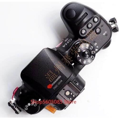 For Panasonic Lumix GH4 DMC-GH4 Top Case Cover Shell Ass'y With Flash Button Flex Cable VYK6T68 NEW Original