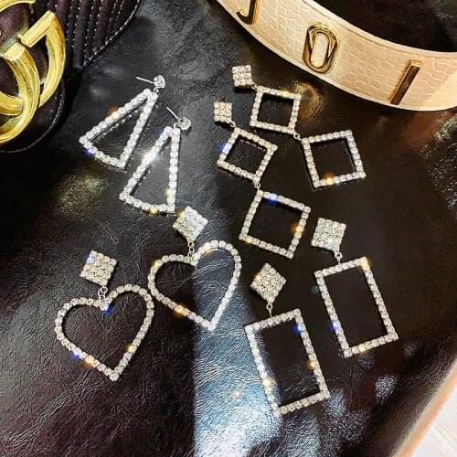 Exknl Love Wedding Drop Earring Fashion Jewelry Earrings Women Geometric Christmas Bridal Long Big Earring for Women Girls 2020