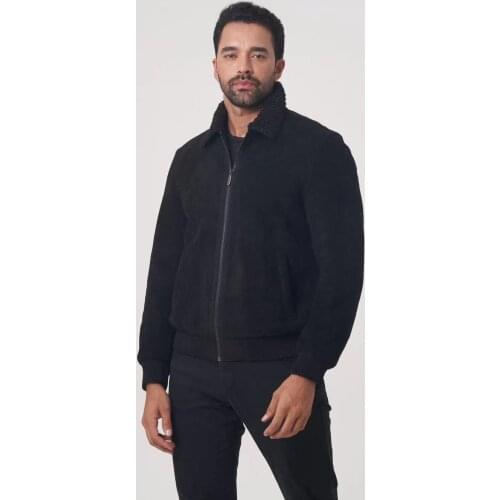 2021 new mens suede leather jacket winter stylish coat with a high-quality mens formal brand apparel OGMANDO1926