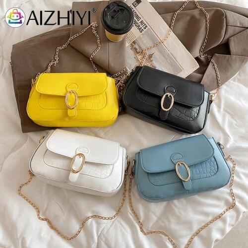 Spring Fashion Mini Square Bag PU Leather Stone Pattern Crossbody Chain Bag for Women Shoulder Female Messenger Bags