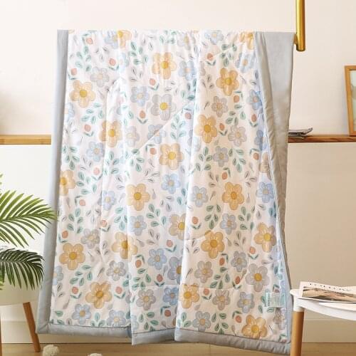 Washed cotton summer quilt Air conditioning quilt Cool summer quilt Single and double summer thin quilt machine washable