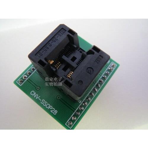 OTS-28(8)-0.65-01 TSSOP8/DIP Burn-in Socket gold plating IC testing seat Test Socket test bench