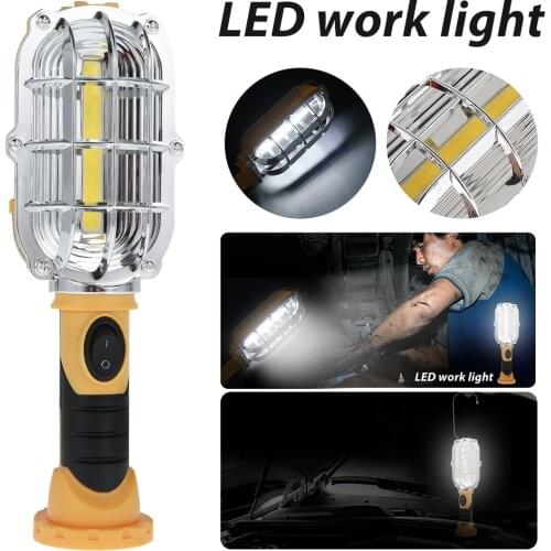 Portable LED Work Light COB Car Garage Inspection Lamp Cordless Magnetic Emergency Hand Torch