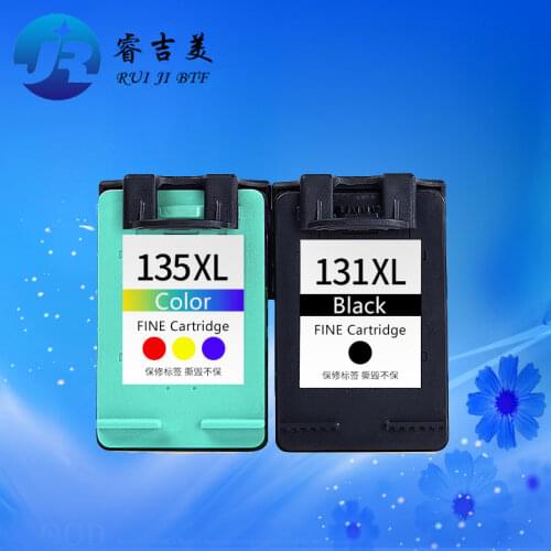 High Quality 131 135 Ink Cartridge Compatible for HP 7140 7210 5743 5745 5748 6520 6540 2610 2710 2355 7830 8753 1510 1610