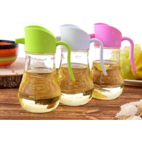 1PC 250ml Fashion kitchen supplies s/steel glass leak-proof oil bottle oil and vinegar bottles Bbq Tools LF 103