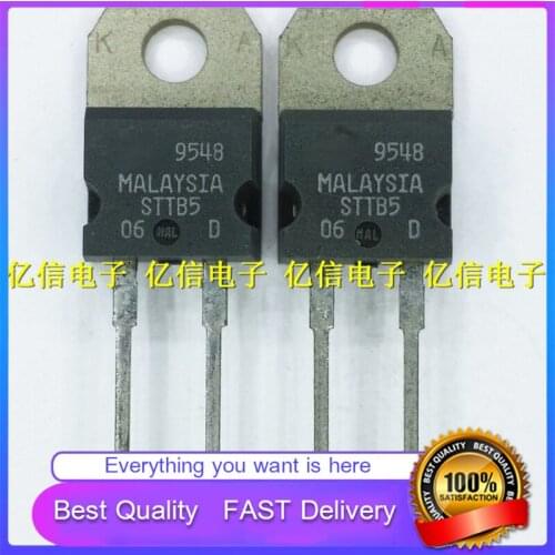 10Pcs/Lot New Original STTB506D FAST RECOVERY Diode 5A600V DIRECT PLUG TO-220 Good Quality