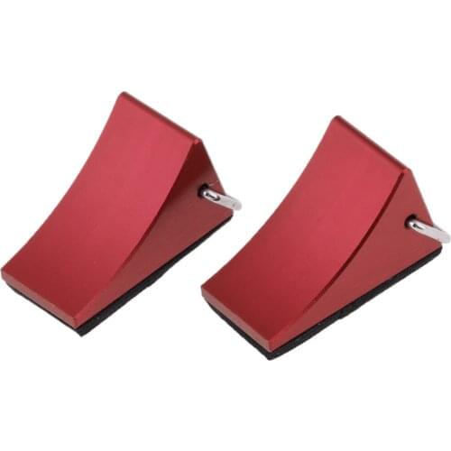 2Pc Stop Tire RC Car Block Metal Stopper Wheel Chocks Crawler Trailer Truck