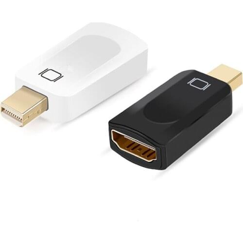 Mini displayport to HDMI-Compatible Adapter Mini DP to HDTV Video 1080P Converter High Speed for Macbook LaptopTV Gaming Monitor
