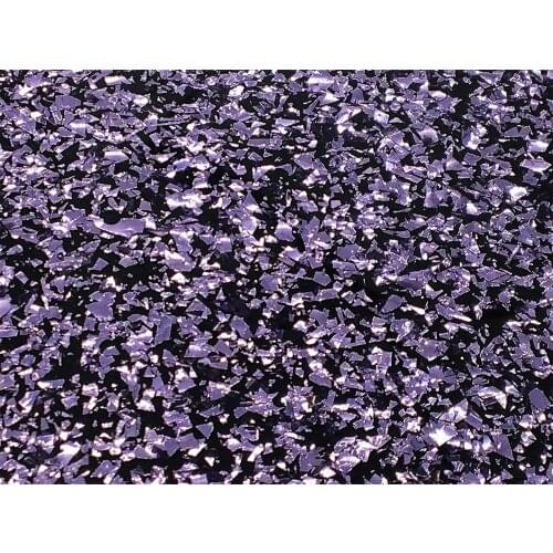 Acrylic/PMMA 1-Sided Chunky Glittering Color Sheets 2.5mm for Jewelries, Crafts, Art Works, Decoration - Lead Grey (CB0814)