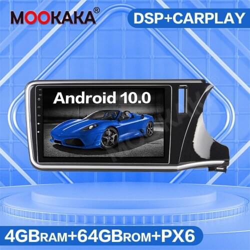 4G SIM LTE Android 10.0 64G Car Multimedia Player Auto Radio For Honda City 2014-2019 Carplay GPS Navigation Stereo Head Unit HD