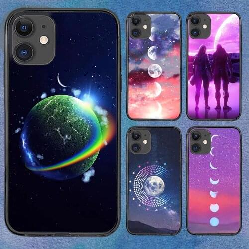 Planet Cartoons Star Phone Case For iphone 12 11 6 Mini Pro XS Max X XR 7 8 Plus Soft TPU Cover 12Pro 11Pro 12Mini