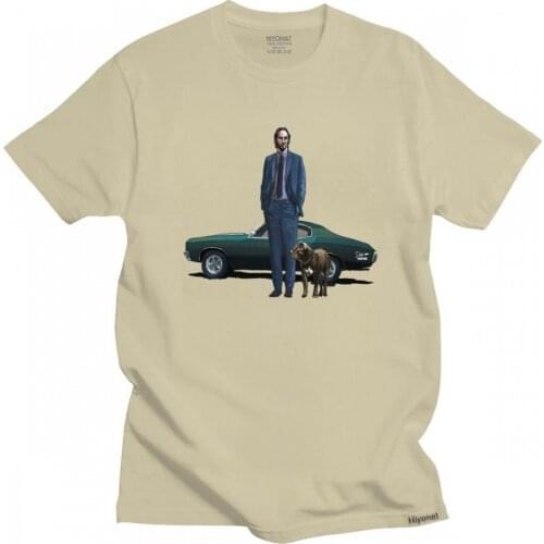 Kawaii Fashion John Wick Tshirt Men O-neck Short Sleeved Pitbull Dog Graphic T-shirt Pre-shrunk Cotton Regular Fit Tee Tops