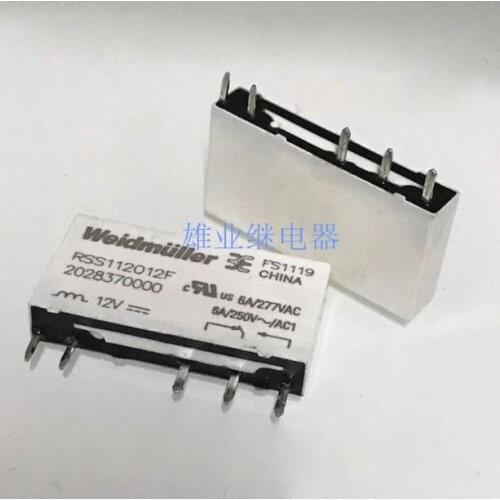 HOT NEW 12V relay RSS112012F-12V RSS112012F 12V 12VDC DC12V 6A 277VAC 5PIN