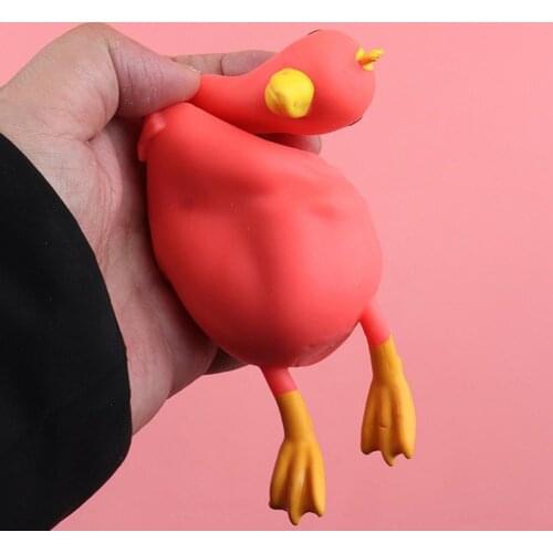 Squeeze Toy TPR Screamed Ducks Attractive Recreational Simulated Decompression Vent Duck Fidget Toys Gift for Kid Adult