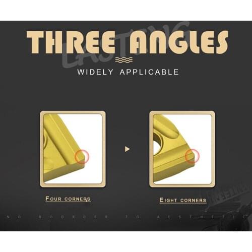 GULING 10PCS CNC blade steel parts stainless special peach cylindrical turning blade wear-resistant WNMG080404 aluminum ceramics