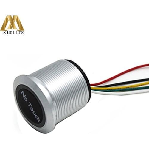 IP68 No Touch Sensor Exit Switch Induction Type Inductive Exit Release Button For Access Control With LED Indicator Light