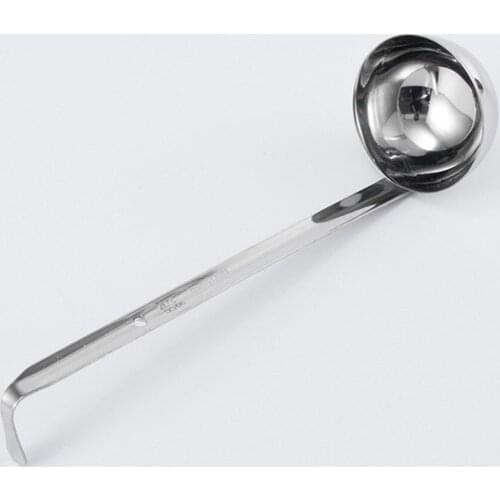 10Z 30cc/20Z 60cc/30Z 90cc Thicken Stainless Steel Long Handle Spoon Soup Ladle Kitchen Cooking Tool Utensil Spoon with Hook