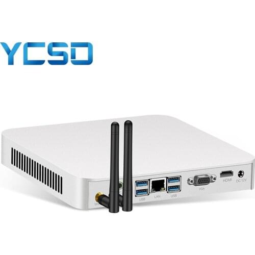 Mini PC Intel Core i7 4500U 7500U i5 7200U 3317U Windows 10 pro DDR3L RAM mSATA SSD HDMI VGA WiFi Gigabit Ethernet 6xUSB 4K HTPC