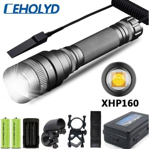 XHP160 Powerful Led Flashlight High Quality Zoomable 1000000LM Torch for hunting 18650 Battery Waterproof Camping Light Lantern