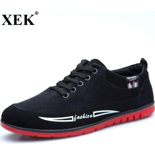 XEK Men Casual Shoes Autumn Winter Hot Sale Fashion Rubber Lace-Up Warm Add Plush Mens Shoes ZLL333