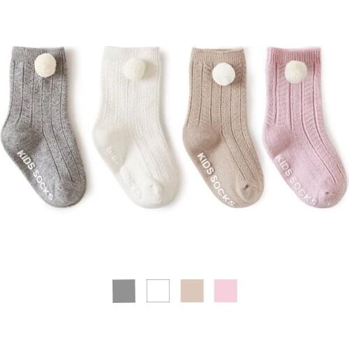 New Seasons Autumn Baby Socks Dispensing Non-Slip Baby Toddler Socks Newborn Boneless Loose Mouth Childrens Cotton Socks