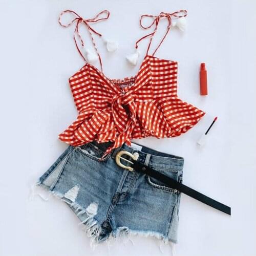 2-7Y Children Girls Clothes Sets 2021 Summer Summer Ruffle Short Sleeve Leoaped Tops + PU Leather Pleated Skirts Kids Outfits