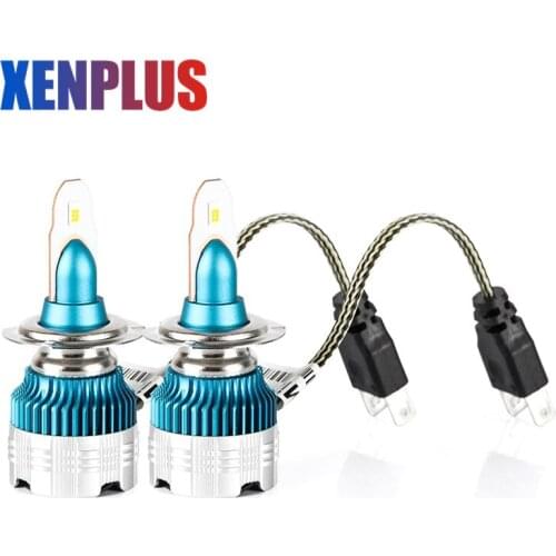 Xenplus Super Bight Headlight H7 Led Mini Size H4 H11 9005 9006 H1 H3 H27 880 5202 H13 9004 9007 Fog Light 6000lm 12V 6000K